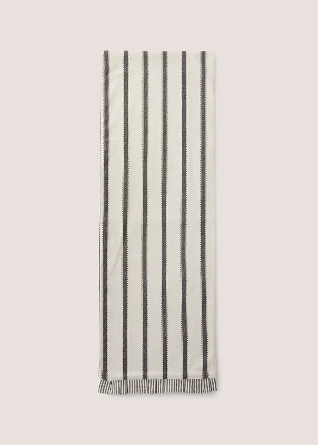 Monochrome Striped Table Runner