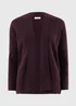 Burgundy Baby Cable Open Front Cardigan - XS Image 1