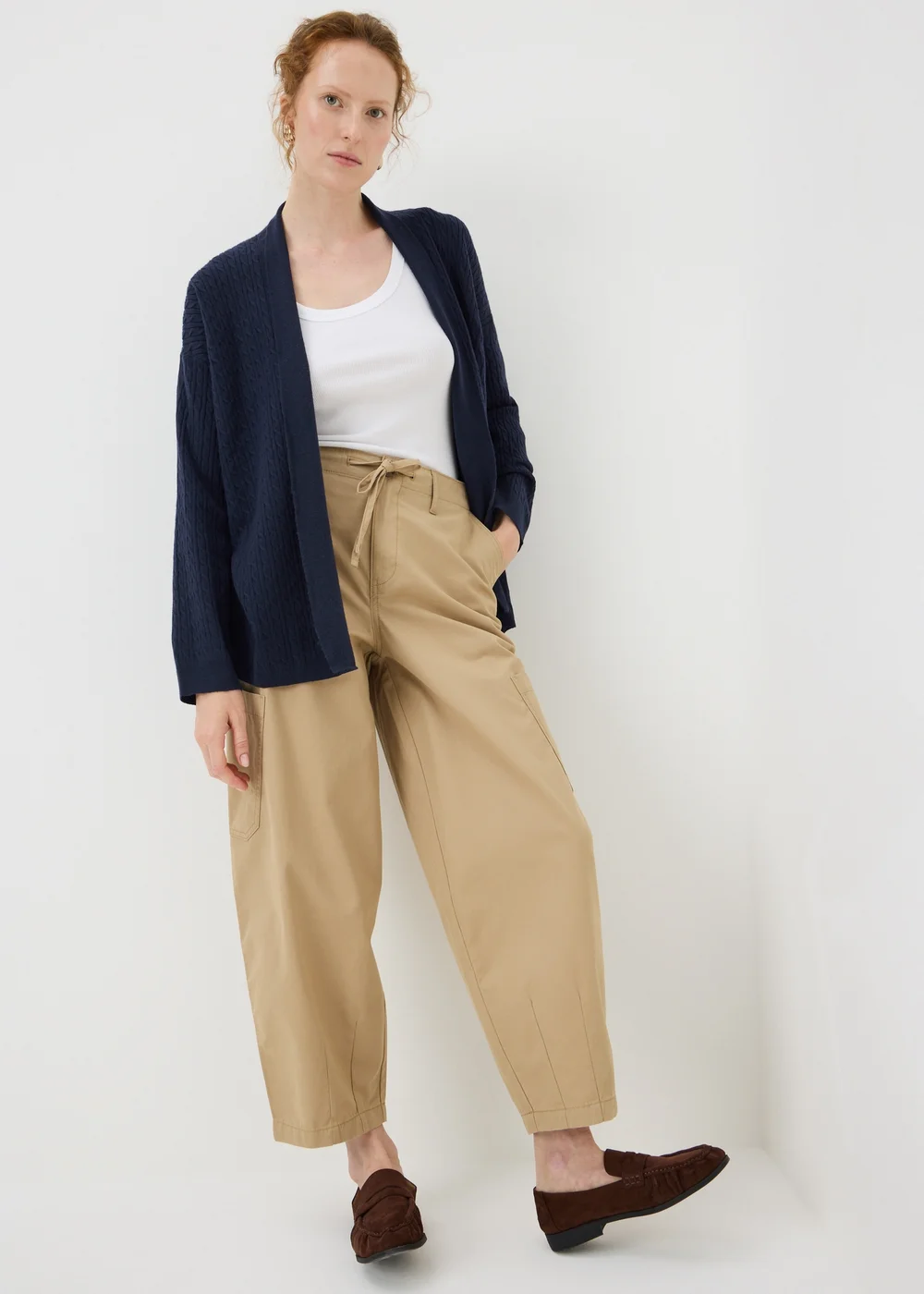Navy Baby Cable Cardigan - XS Image 1