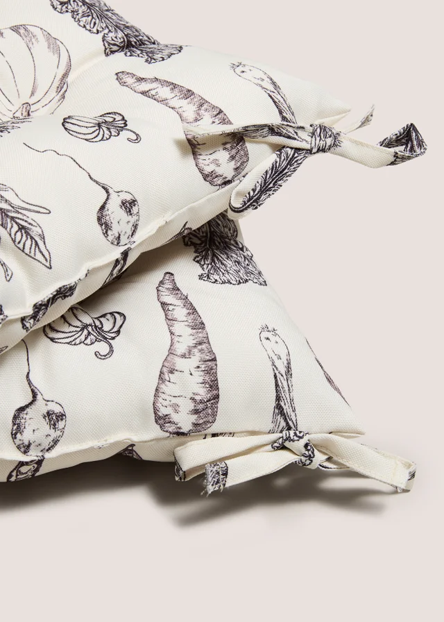 2 Pack Cream Farmer's Market Seat Pads