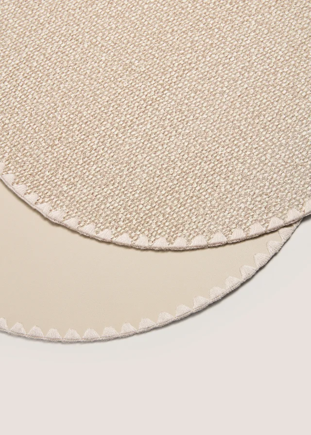 2 Pack Cream Placemats