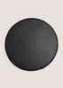 2 Pack Black PVC Round Placemats Image 1