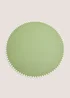 2 Pack Black PVC Round Placemats Image 1