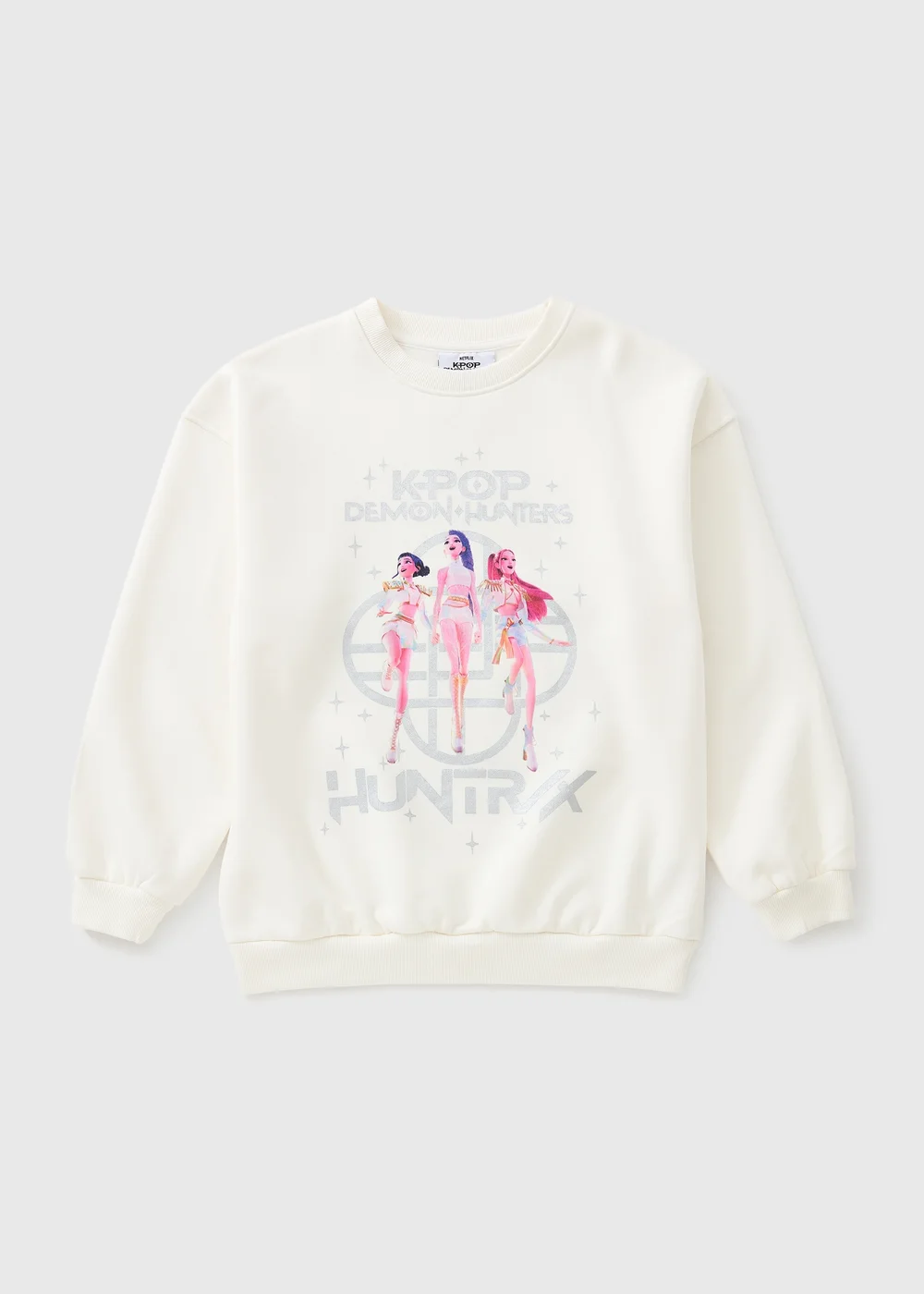 KPop Demon Hunters Girls Cream Huntrix Sweatshirt (5-13yrs) - 9 Yrs Image 1