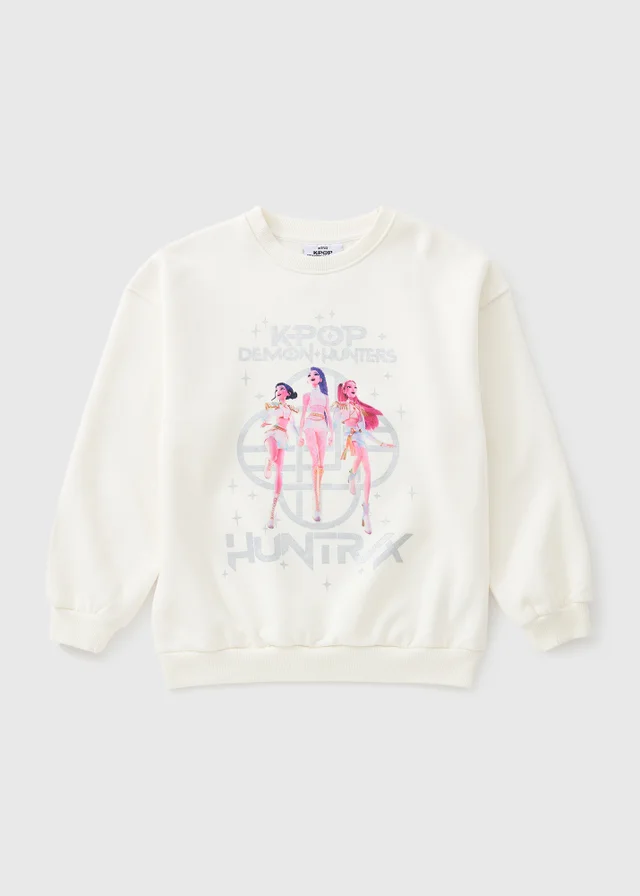 KPop Demon Hunters Girls Cream Huntrix Sweatshirt (5-13yrs)