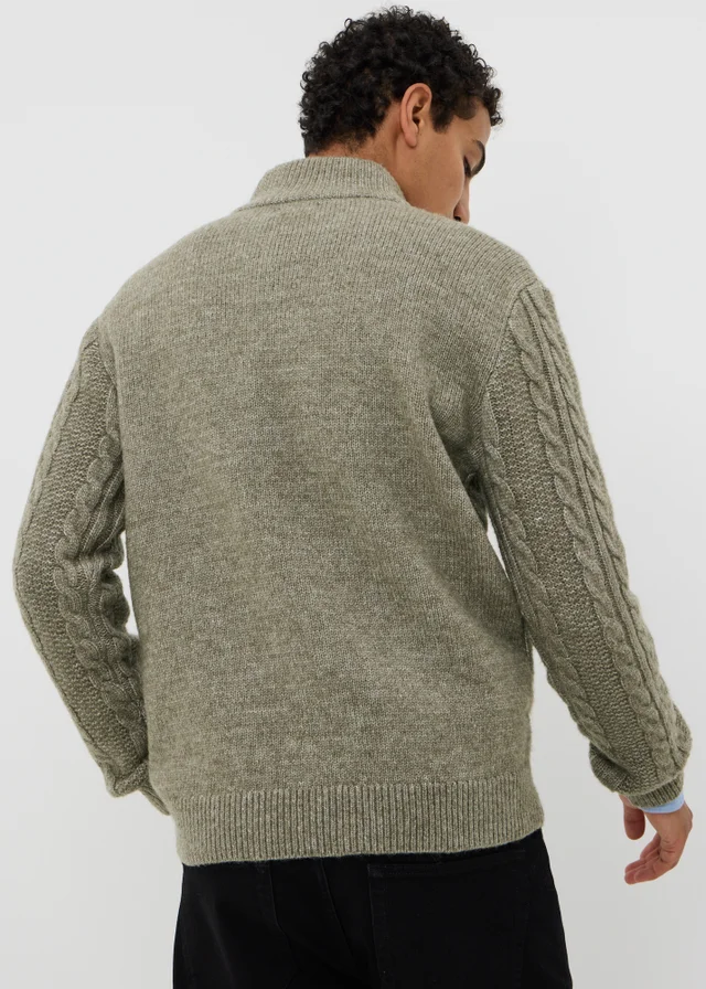 Sage Cable 1/4 Zip Jumper