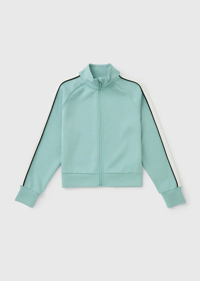 Girls Turquoise Zip Up Co Ord Sweatshirt (7-15yrs)
