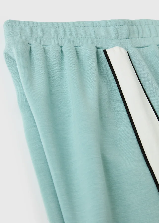 Girls Turquoise Wide Leg Co Ord Jogging Bottoms (7-15yrs)