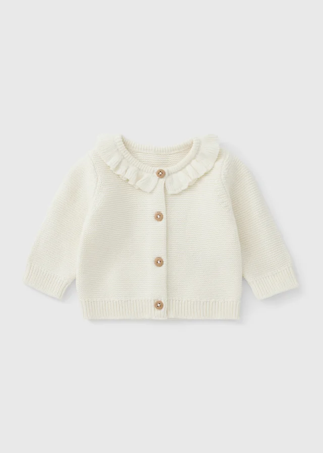Baby Cream Frilled Cardigan (0-23mths)