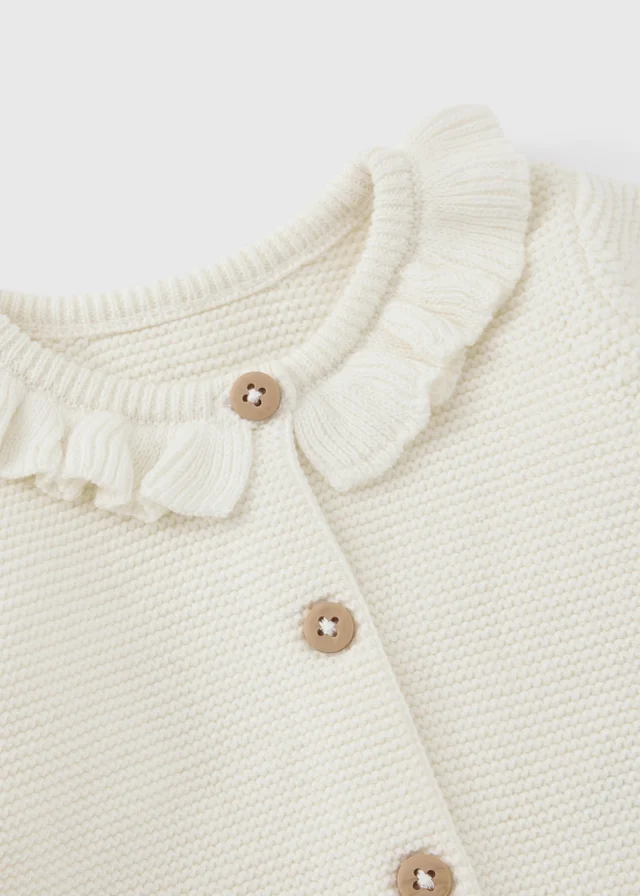 Baby Cream Frilled Cardigan (0-23mths)