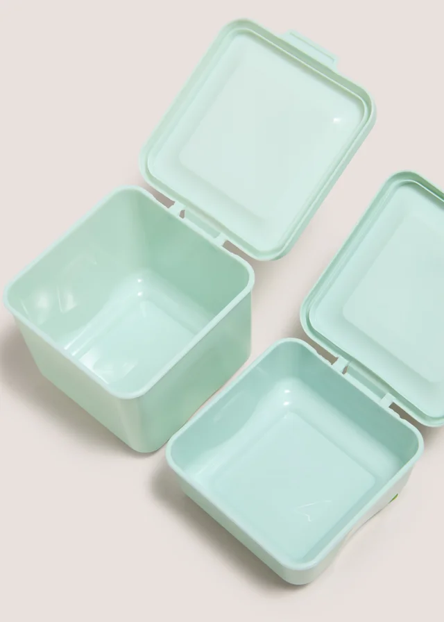 4 Pack Green Snack Pots