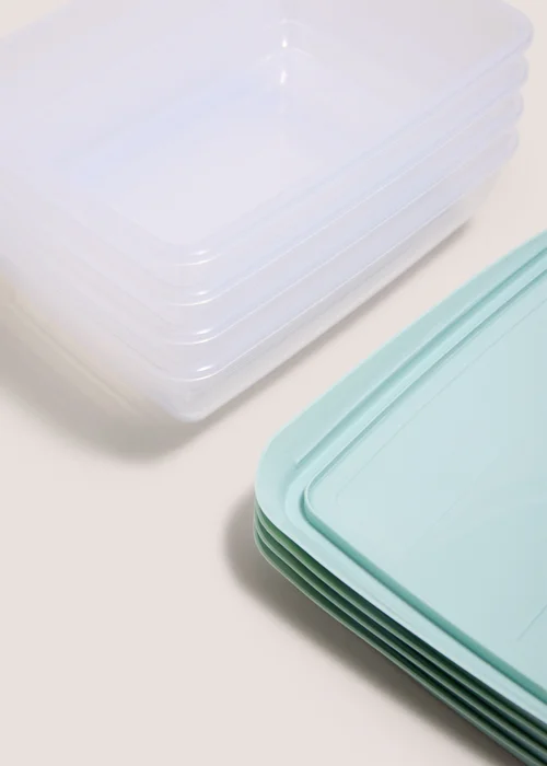 4 Pack Green Essential Food Containers Image 2