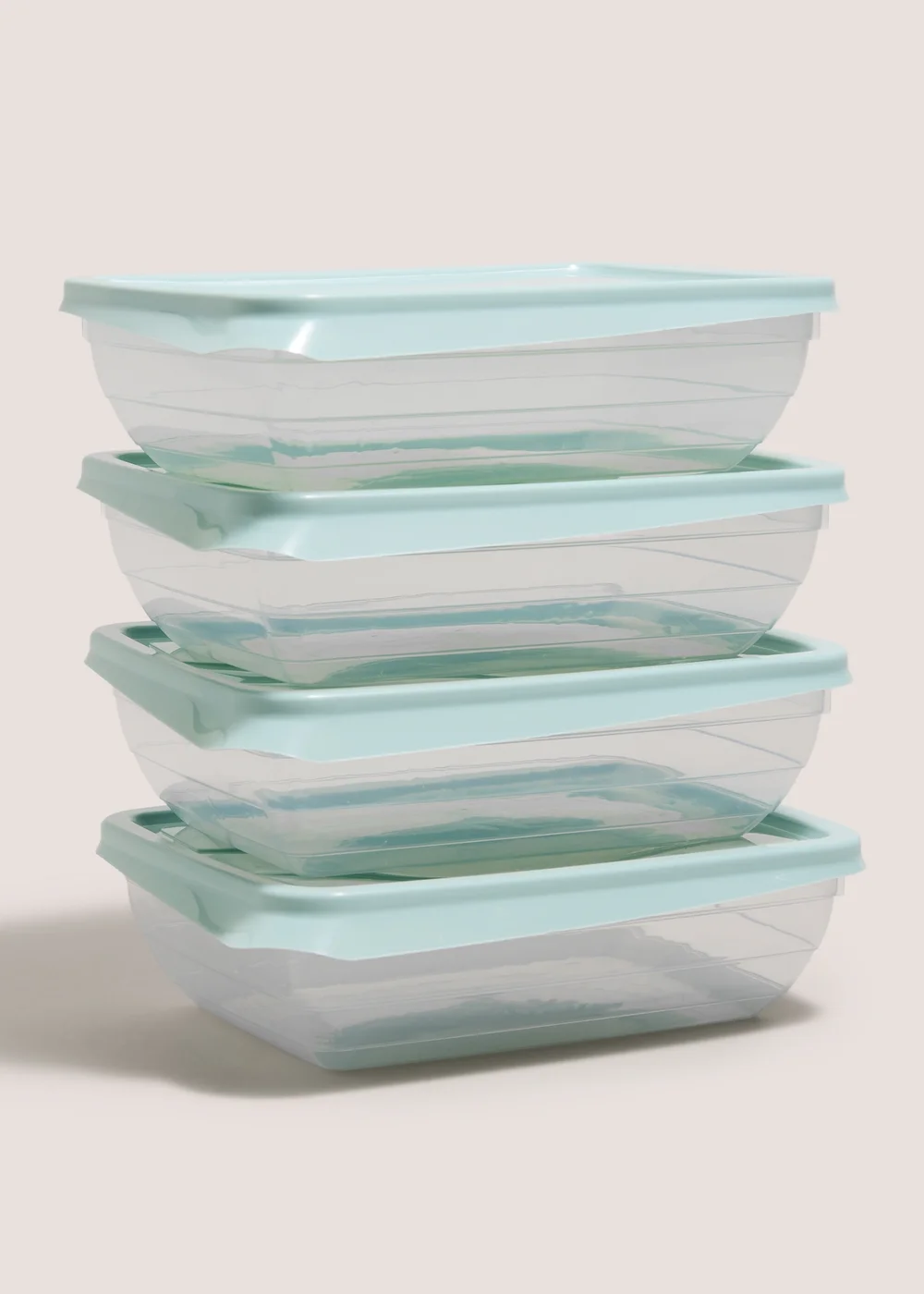 4 Pack Green Essential Food Containers Image 1