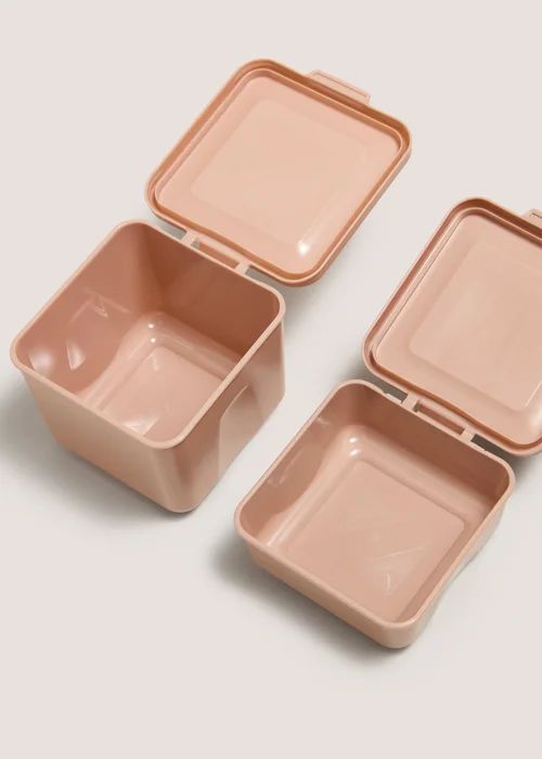 4 Pack Taupe Snack Pots Image 2