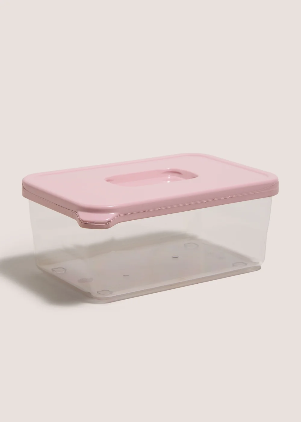 Pale Pink Plastic Food Tub Image 1