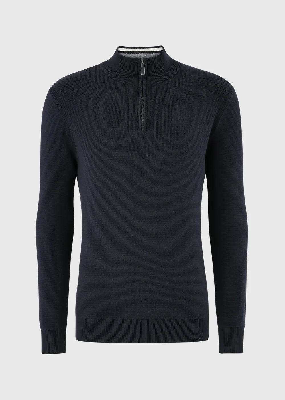 Lincoln Navy 1/4 Zip Jumper - S Image 1