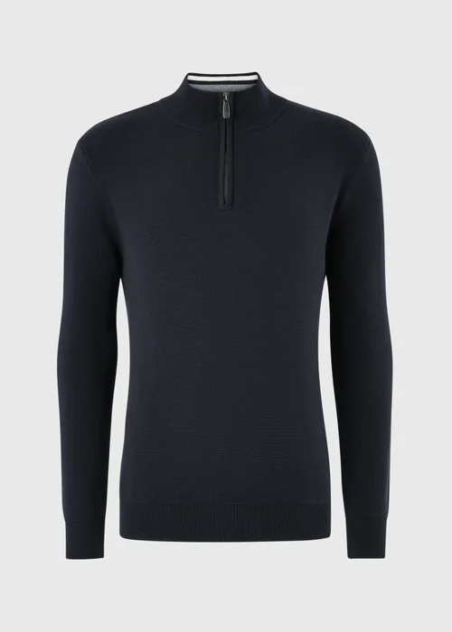 Lincoln Navy Quarter Zip Jumper - S Image 3