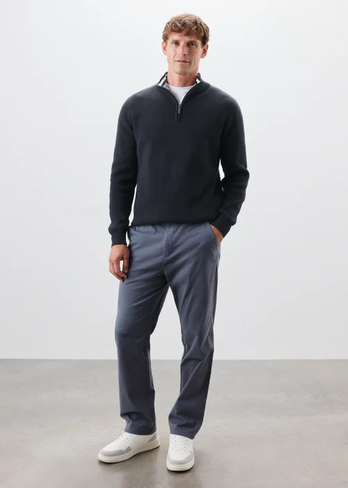 Lincoln Navy Quarter Zip Jumper - S Image 2