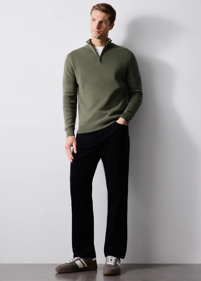Lincoln Green Quarter Zip Jumper