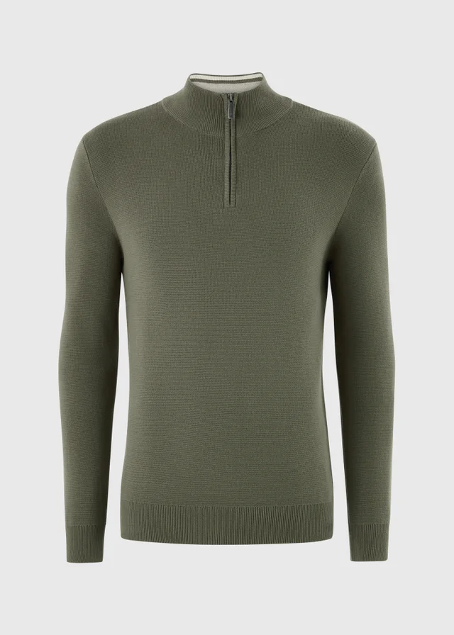 Lincoln Green Quarter Zip Jumper
