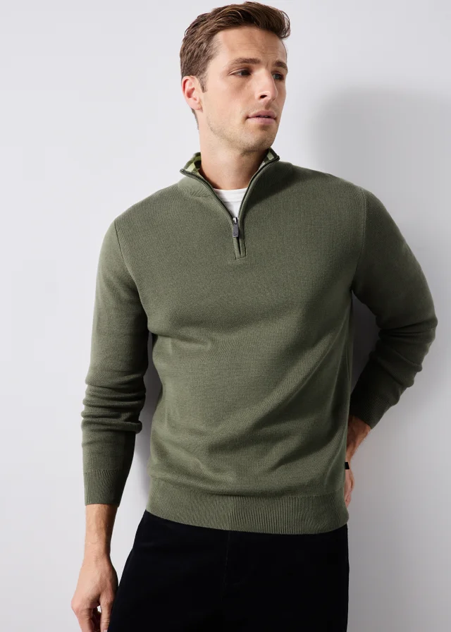 Lincoln Green Quarter Zip Jumper