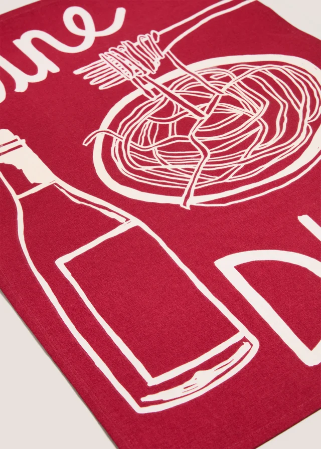 Red Wine & Dine Tea Towel