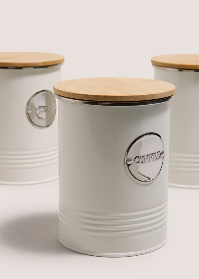 3 Pack White Kitchen Cannisters
