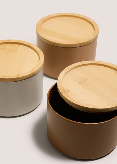 3 Pack Neutral Storage Canisters Image 2