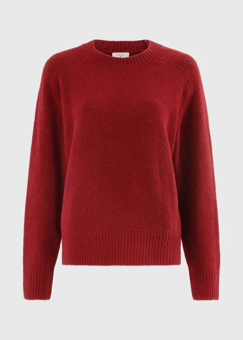 Burnt Red Crew Neck Jumper - XS Image 5