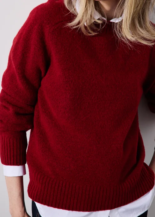 Burnt Red Crew Neck Jumper - XS Image 3