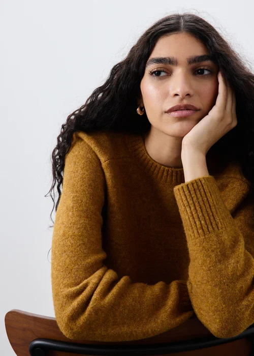 Ochre Crew Neck Jumper - XS Image 3