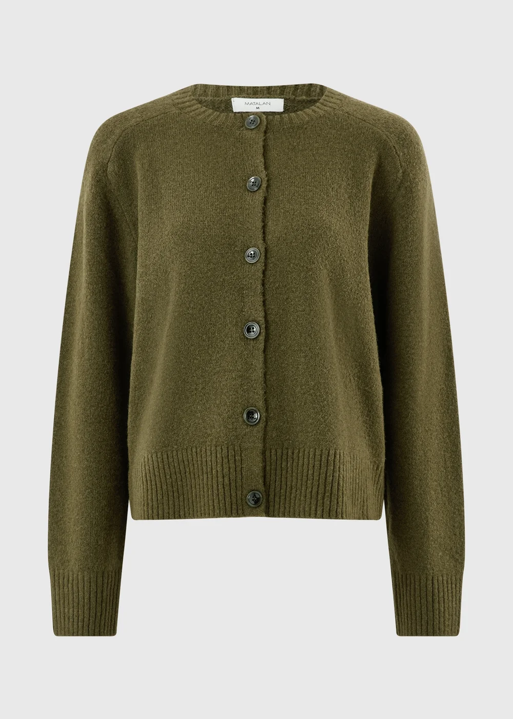 Khaki Button Through Cardigan - L Image 5