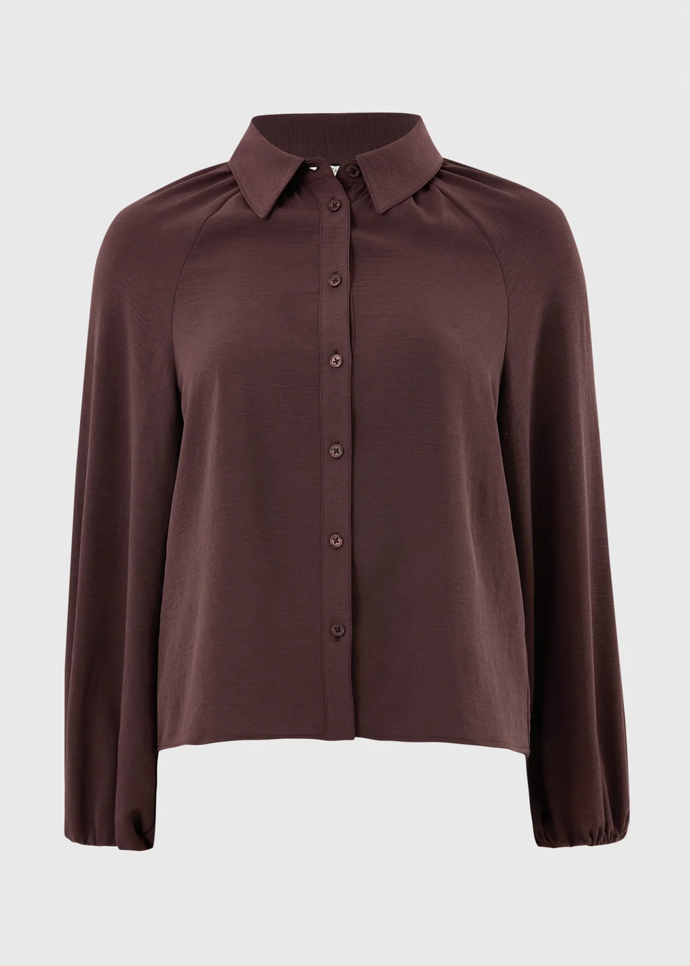 Chocolate Brown Jersey Co Ord Shirt - 8 Image 4
