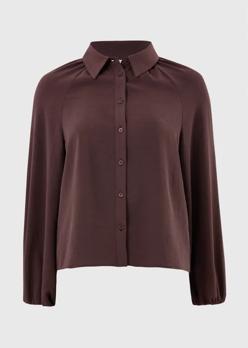 Chocolate Brown Jersey Co Ord Shirt - 8 Image 4