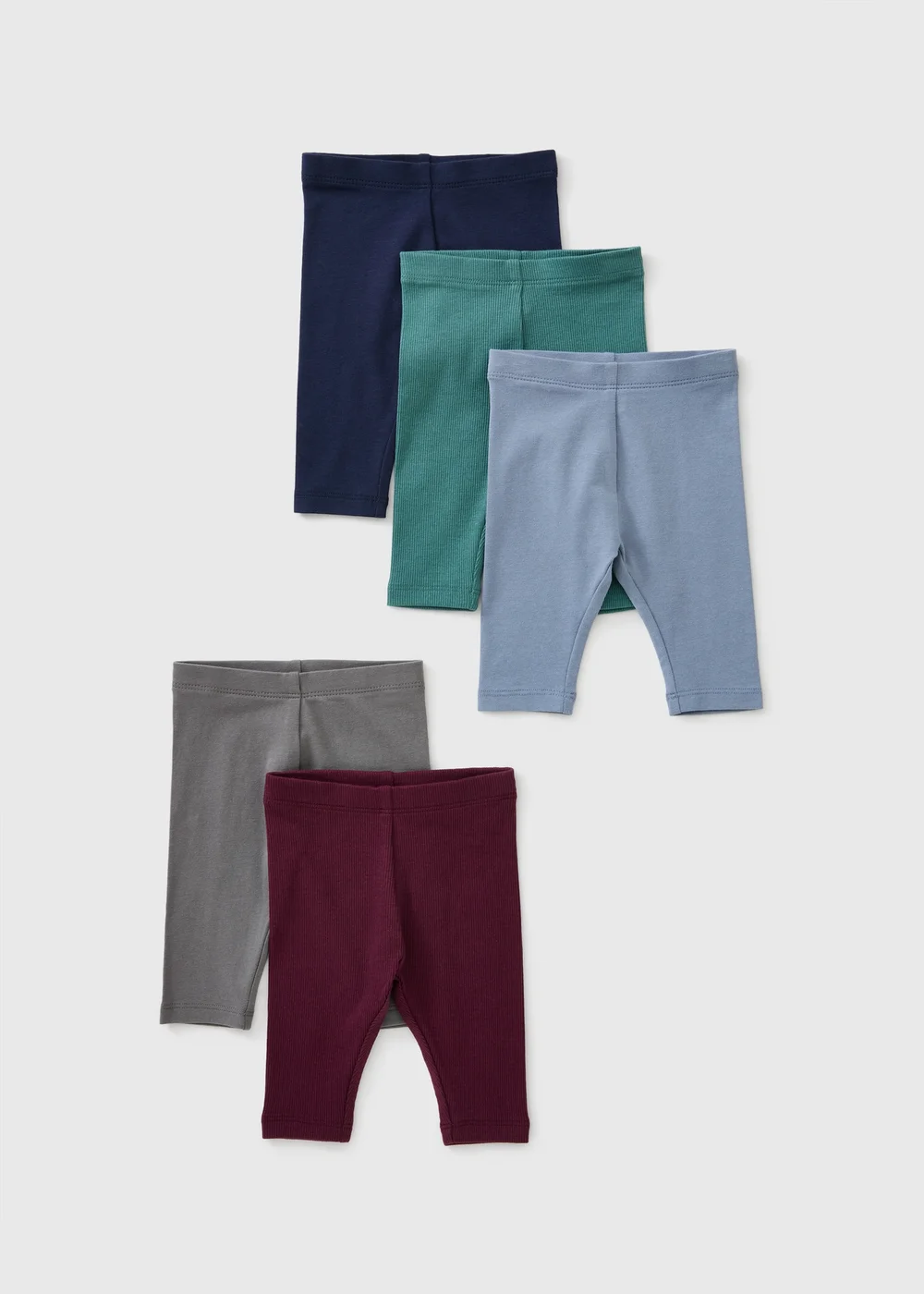 5 Pack Baby Multi Leggings (0-23mths) - Up to 1 Month Image 1