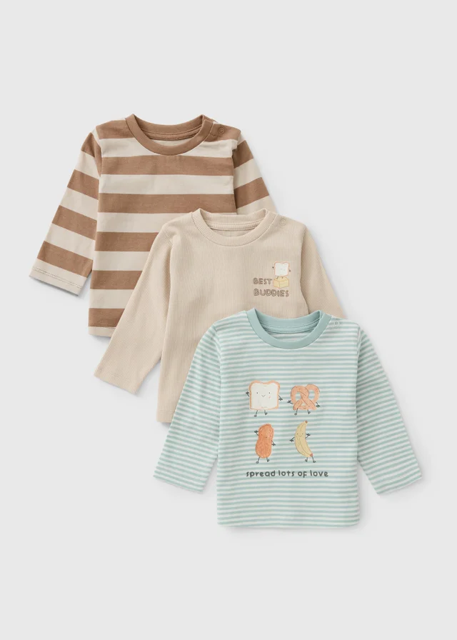 3 Pack Baby Multi Brunch T-Shirts (0-23mths)