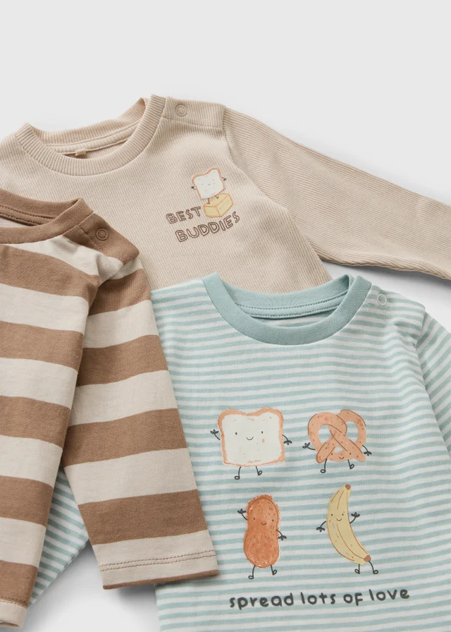 3 Pack Baby Multi Brunch T-Shirts (0-23mths)