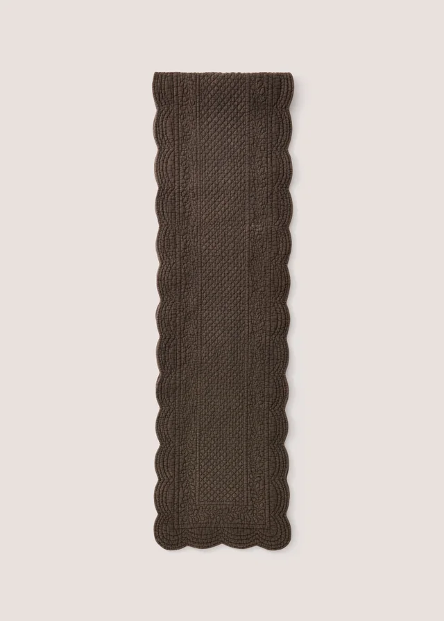Brown Quilted Table Runner