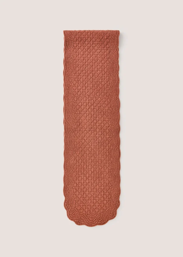 Orange Quilted Table Runner