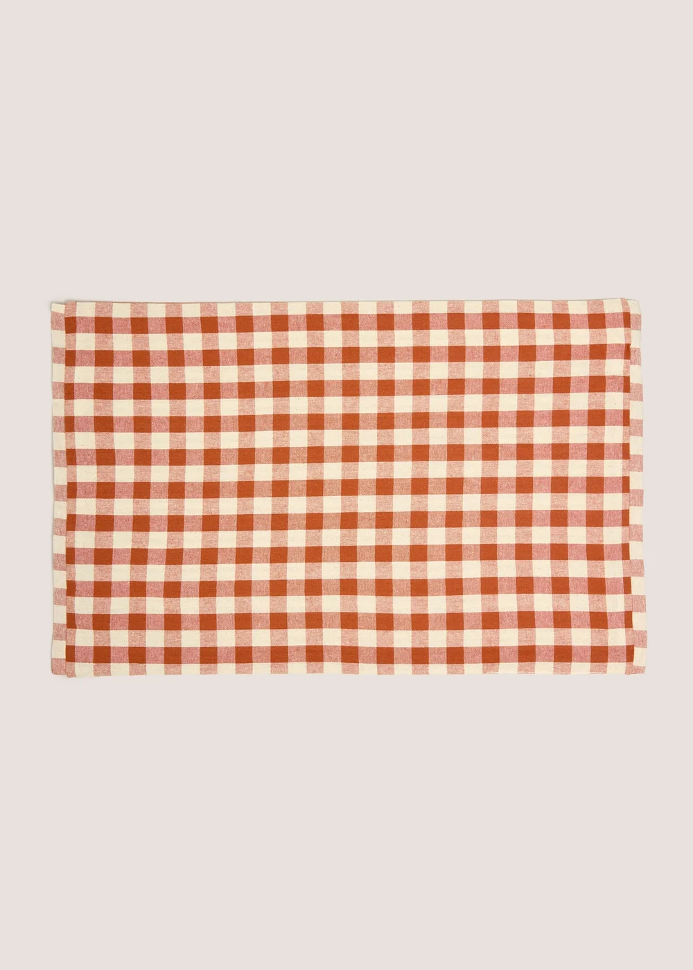 2 Pack Orange Checked Placemats Image 2
