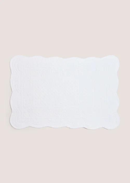2 Pack Cream Quilted Placemats Image 1