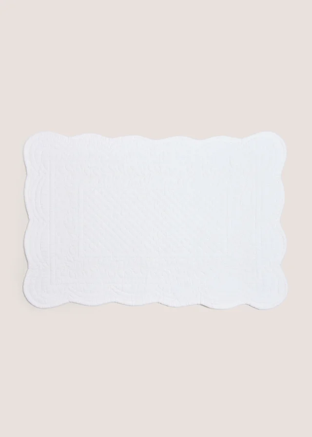 2 Pack Cream Quilted Placemats