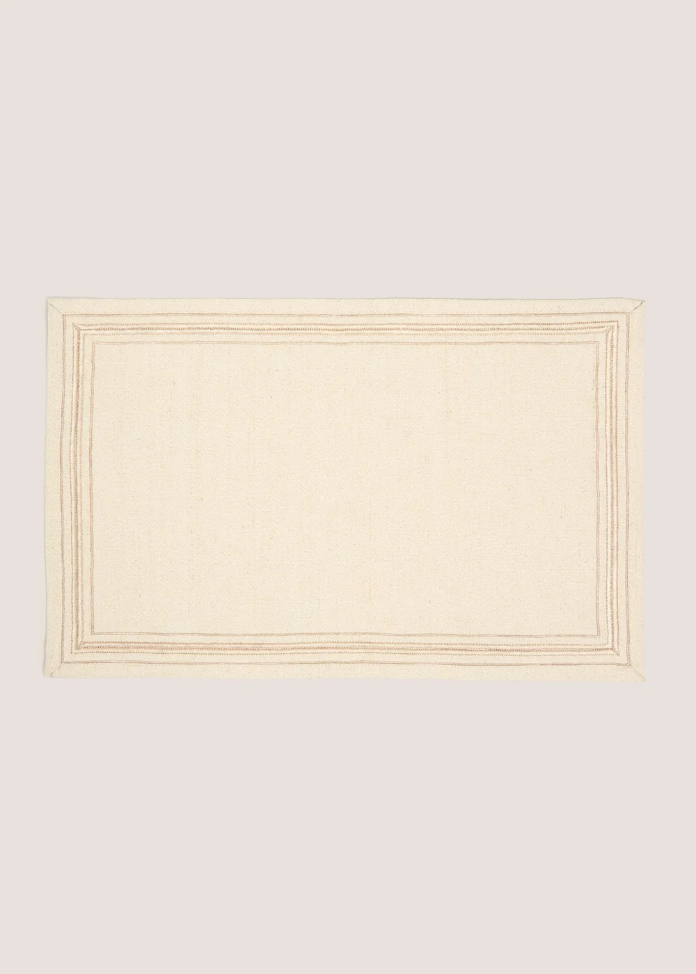 2 Pack Ivory Stitch Border Placemats Image 1