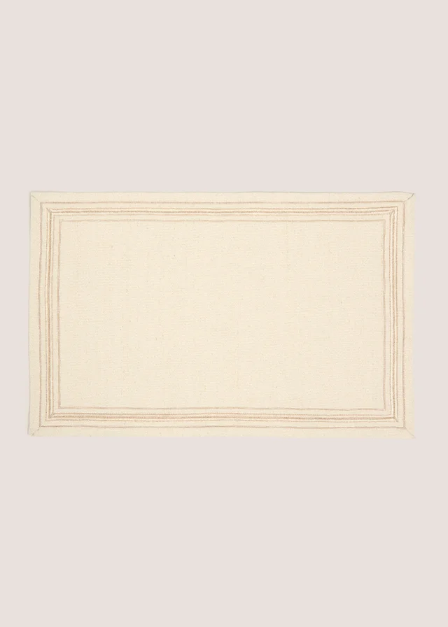 2 Pack Ivory Stitch Border Placemats