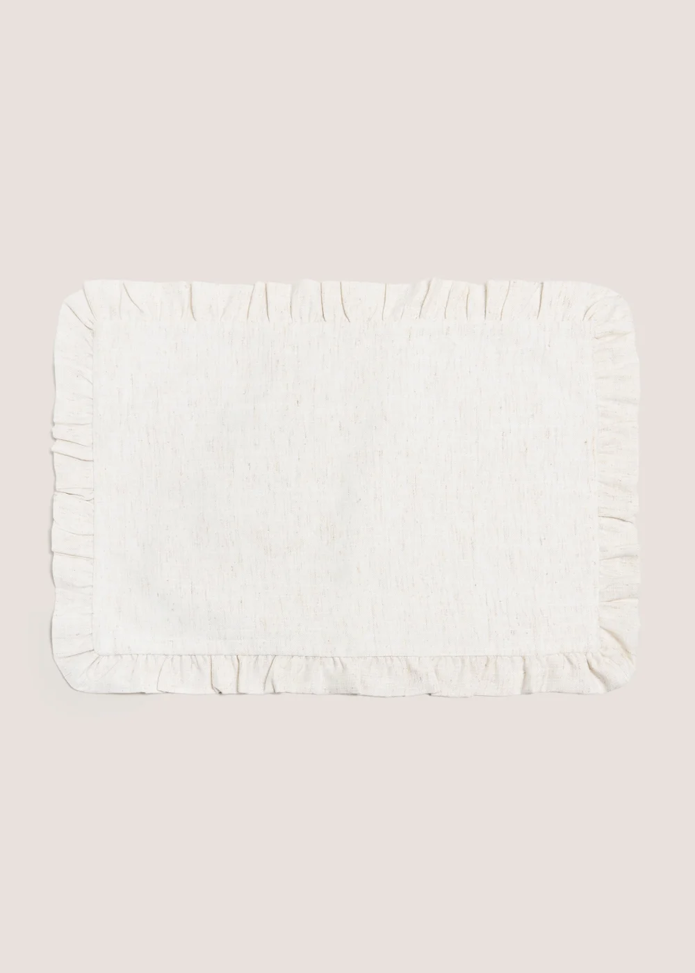 2 Pack Cream Ruffle Placemats Image 2