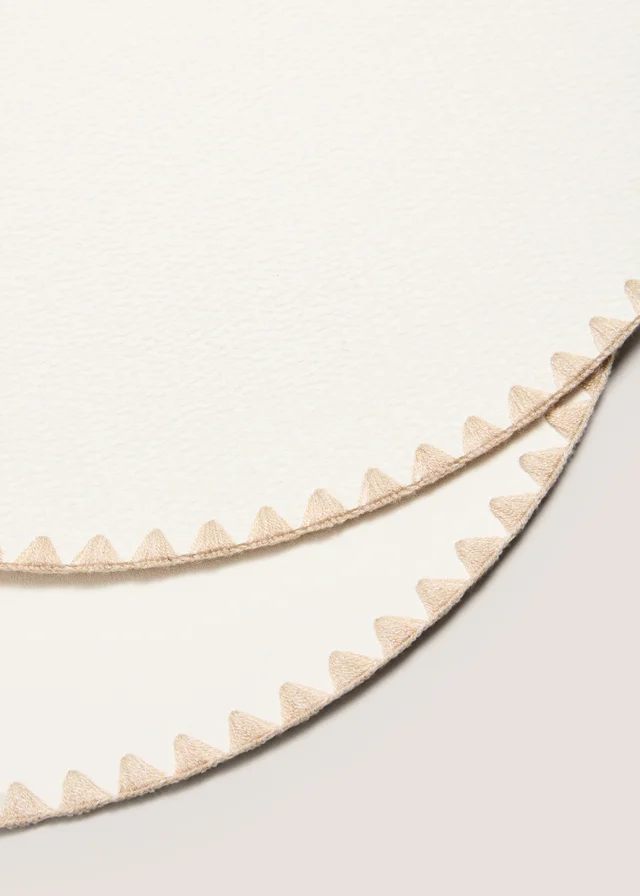 2 Pack White Round Placemats