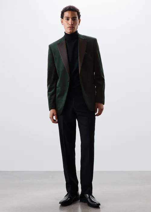 Taylor & Wright Green Velvet Blazer - XS Image 4