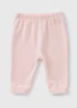 Baby Pink Cuffed Jogging Bottoms (0-23mths) - Up to 1 Month Image 1