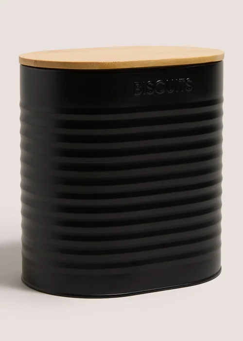 Black Biscuit Tin Image 1
