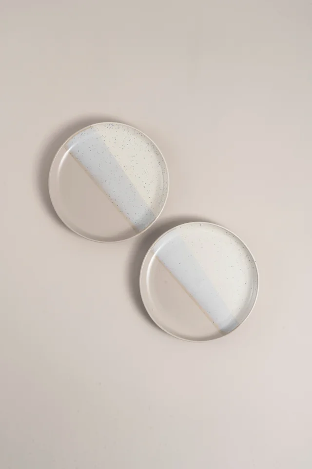 2 Pack Cream Reactive Side Plates